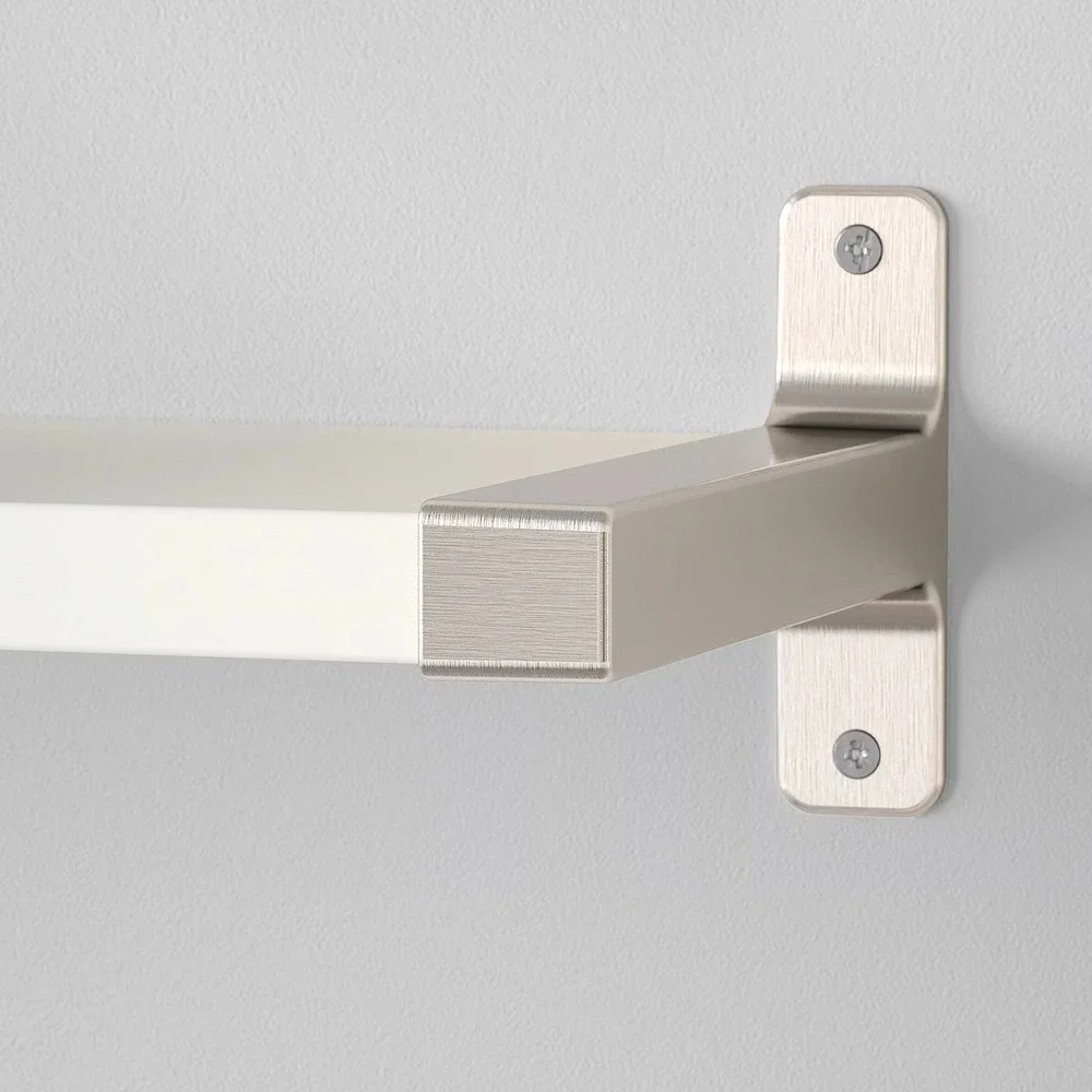 2 Pack Ikea GRANHULT Bracket for Shelf Metal Nickel Plated 7 ¾